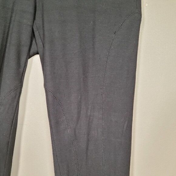 Theory Black Seamed Leggings Sz P - Picture 4 of 9